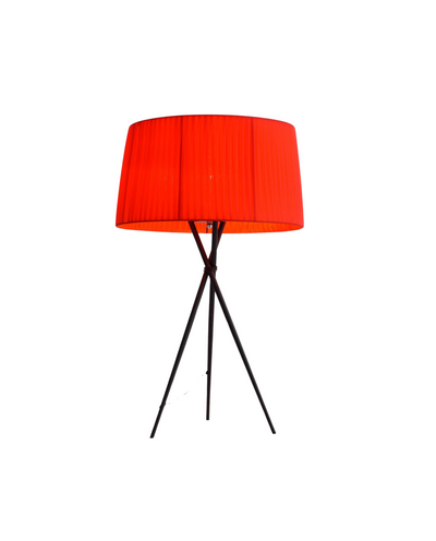 18 X 18 X 29.5 Red Carbon Steel Table Lamp 
