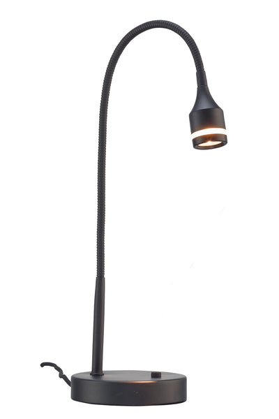 Matte Black Metal Led Adjustable Desk Lamp 