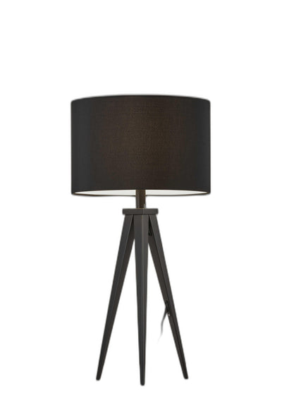 Treble Black Metal Table Lamp 
