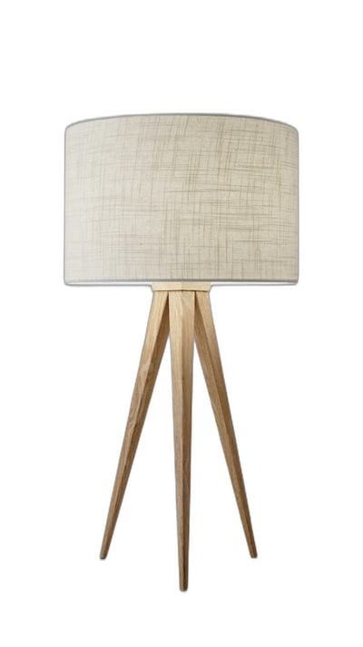 Treble Natural Wood Table Lamp 