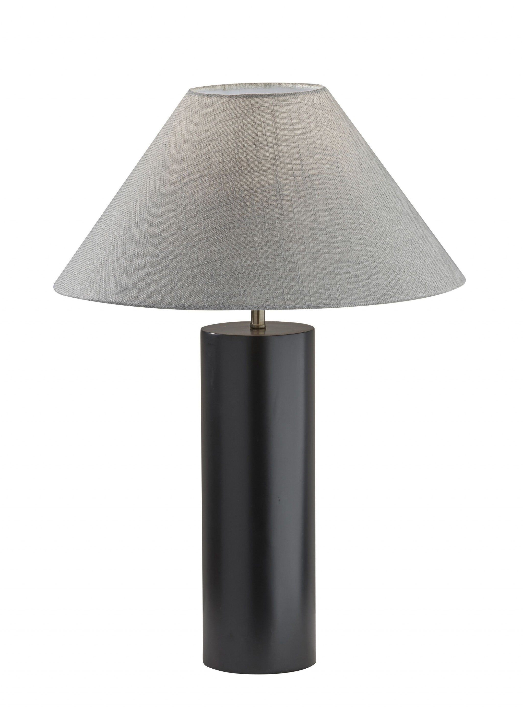 Canopy Black Wood Block Table Lamp