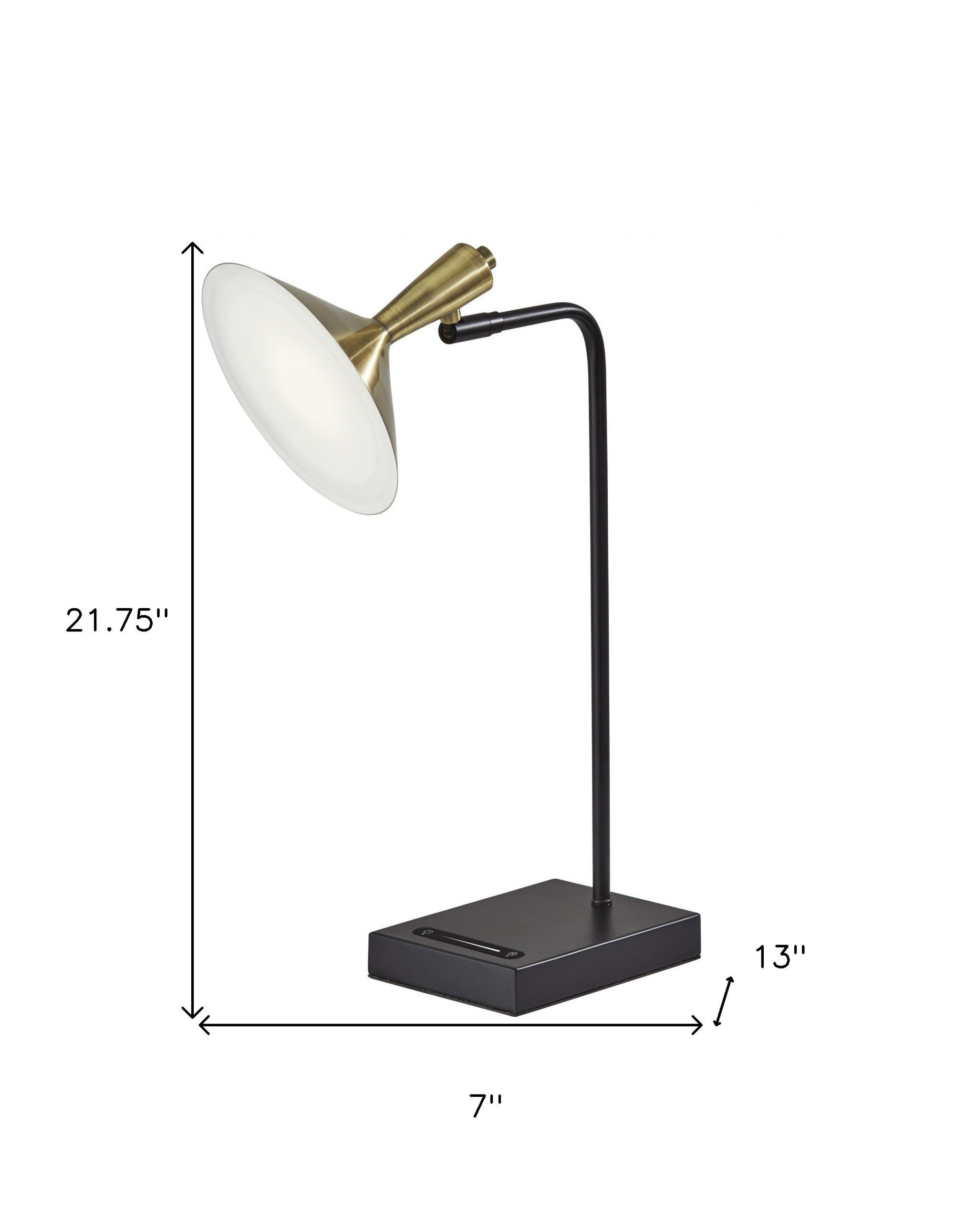 Brass Spotlight Black Metal Led Desk Lamp