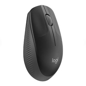 Logitech Wireless Mouse M190 - Full Size Ambidextrous Curve Design, 18-Month Battery with Power Saving Mode, Precise Cursor Control & Scrolling, Wide Scroll Wheel, Thumb Grips (Charcoal) 