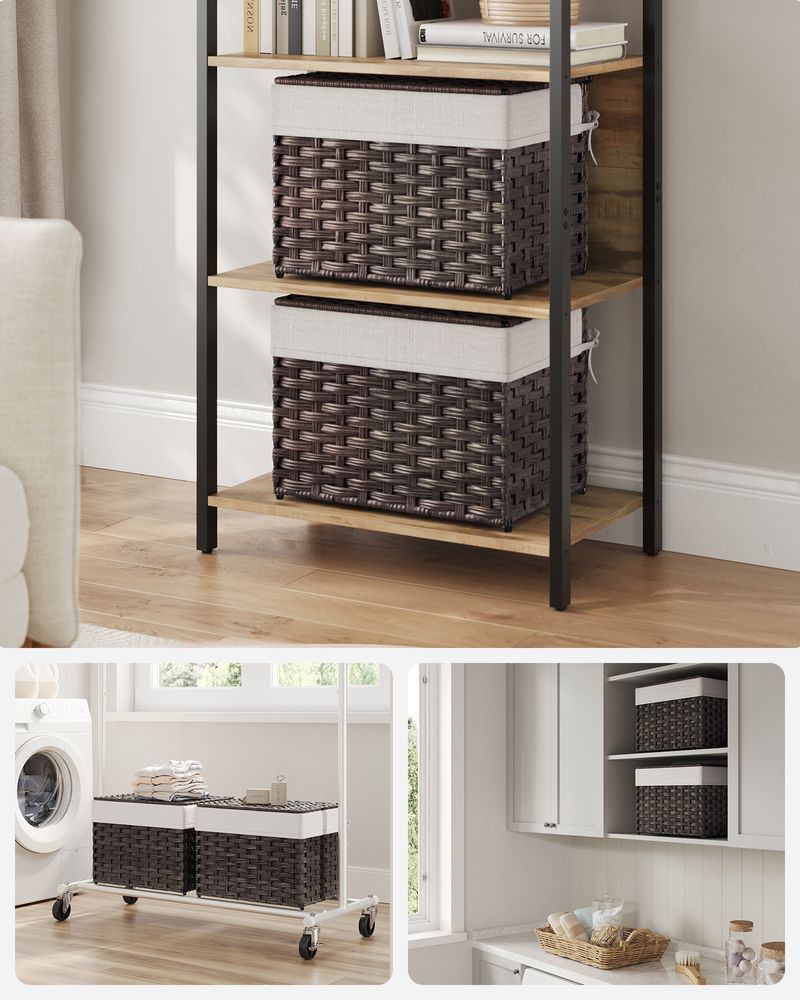 SONGMICS Storage Basket with Lid 