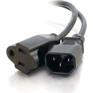C2G 6ft 18 AWG Monitor Power Adapter Cord (IEC320C14 to NEMA 5-15R) 