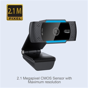 Adesso CyberTrack CyberTrack H5 Webcam - 2.1 Megapixel - 30 fps - Black, Blue - USB 2.0 - 1 