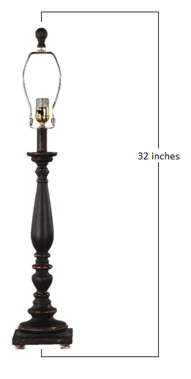 32" Brown Standard Table Lamp 