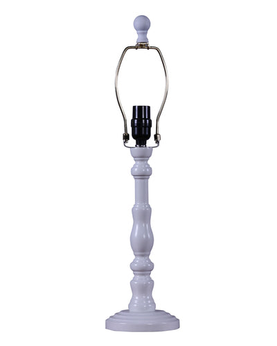 25" White Standard Table Lamp 