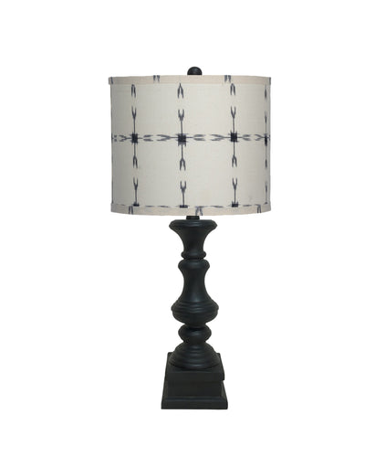 29" Black With White Drum Shade 