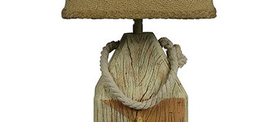 Seaside Accent Lamp With Rope And Starfish 