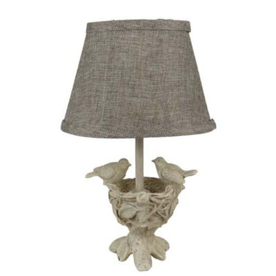 Two Birds And Nest Accent Lamp 