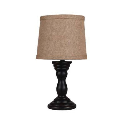 Black Turned Base Accent Lamp 
