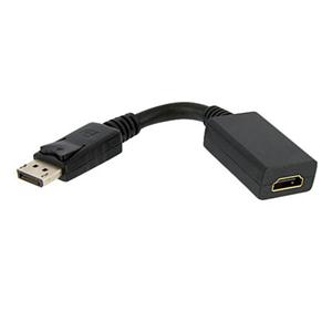 DisplayPort to HDMI Adapter, 1080p DP to HDMI Video Converter, DP to HDMI Monitor/TV Dongle, Passive, Latching DP Connector