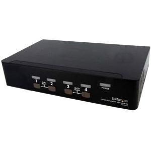4 Port USB DisplayPort KVM Switch with Audio 