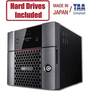 BUFFALO TeraStation 3220 2-Bay SMB 4TB (2x2TB) Desktop NAS Storage w/ Hard Drives Included 