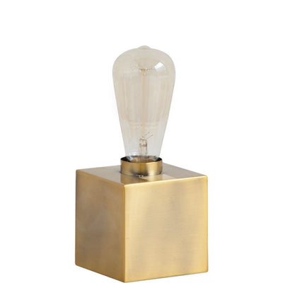 5" Gold Lamp Base LED With Clear Shade 