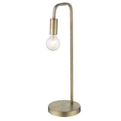 26" Brass Metal Table Lamp 