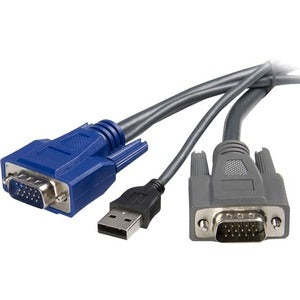 2-in-1 - USB/ VGA cable - 4 pin USB Type A, HD-15 (M) - HD-15 (M) - 6 ft