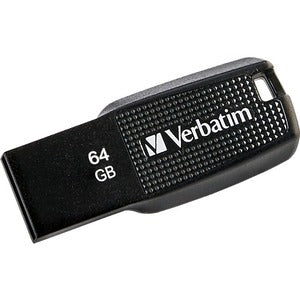 Verbatim 64GB Ergo USB Flash Drive - Black 