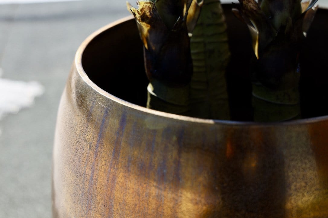 Gaby - Copper Brass Mid-Century Planter (Multiple Sizes) 