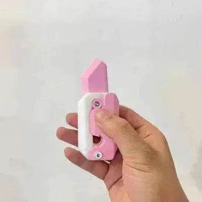 3D Printing Gravity Cub Jumping Small Radish Mini Model Knife 