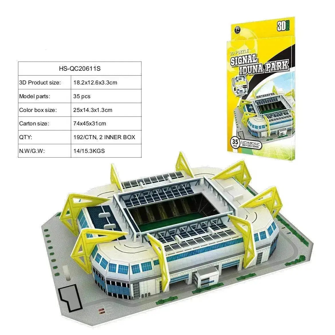 3D Puzzle Football Field Model 