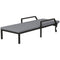 Outsunny Wicker Chaise Lounger with 5-Level Adjustable Backrest, Light Grey