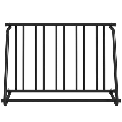 Soozier All-Steel Bike Rack, 45" Bike Stand, 3-Bike Capacity, Single-Side, for Garages Streets Yards Schools 