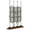 Foldable Garden Trellis, 33.5 x 77.6 Inch Lattice Climbing Support Trellis for Garden, DIY Assembly, Black