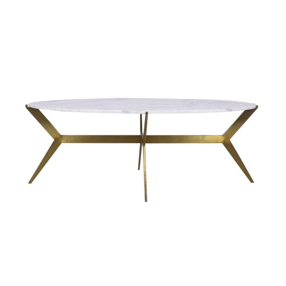 Riva Oval Marble Coffee Table 