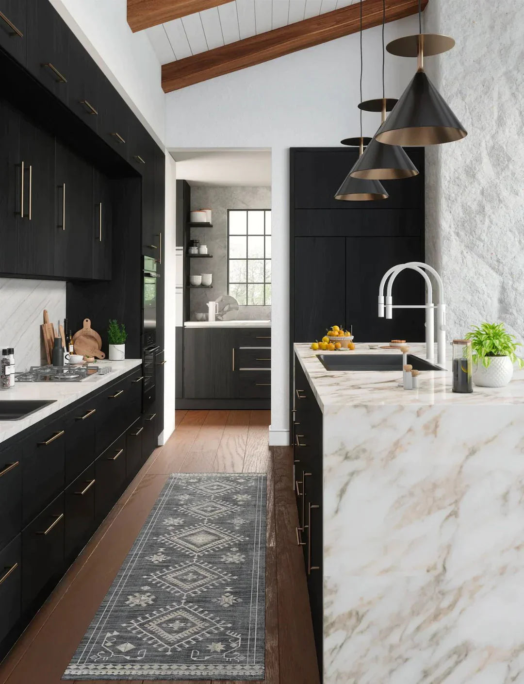 Khaleesi Black Yellow Sand Rug 