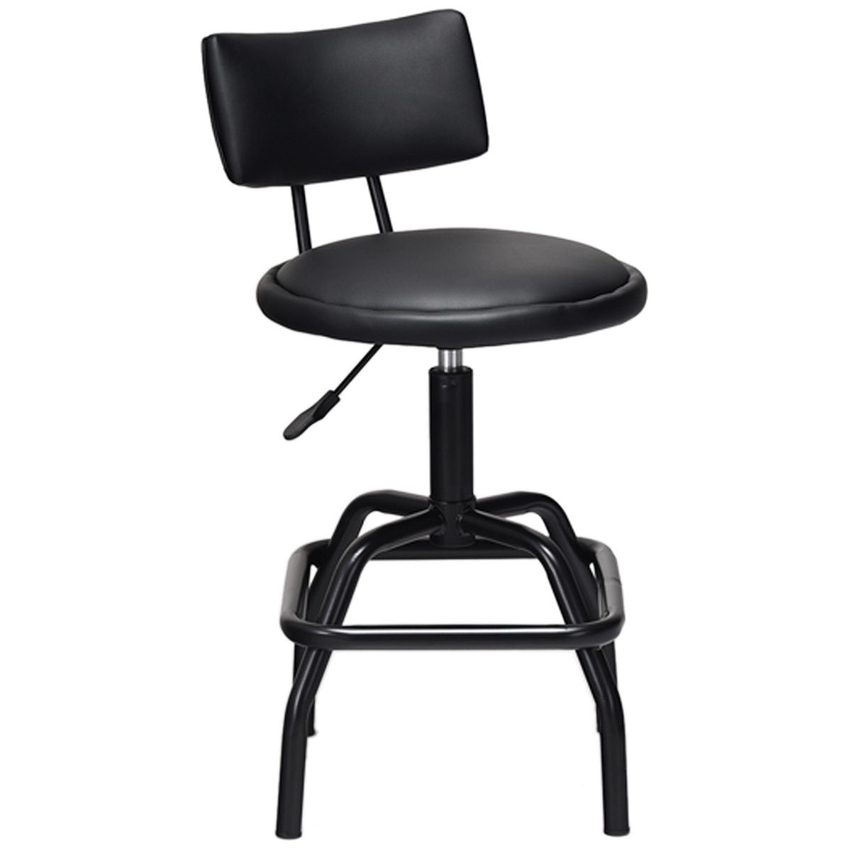 Adjustable Swivel Vintage PU Leather Bar Stool