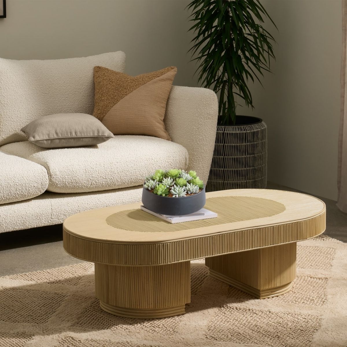 Kae Artificial Succulent Arrangement in Low Black Pot 