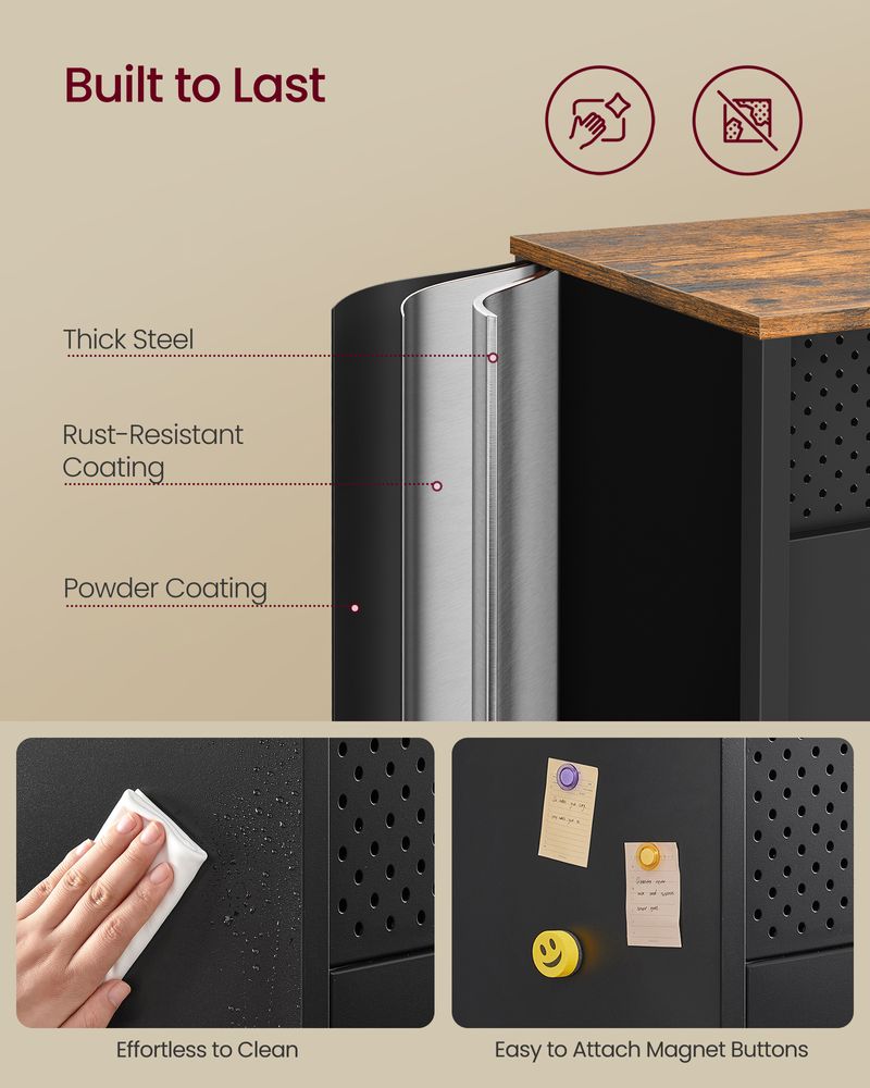 SONGMICS Storage Cabinet with 2 Doors 
