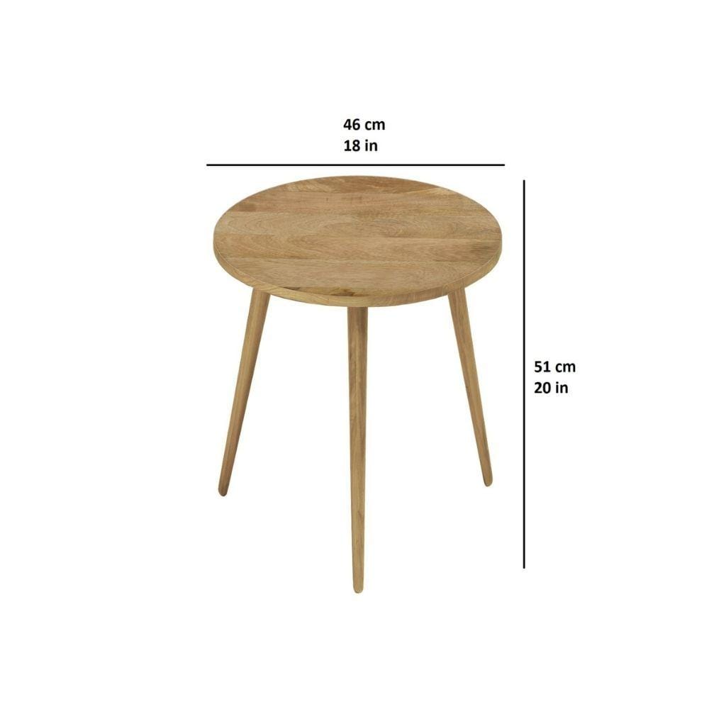 Renaldo Mid-Century Wooden End Table 