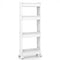 3/4-Tier Rolling Utility Cart with Detachable Trays and Smooth Wheels-4-Tier
