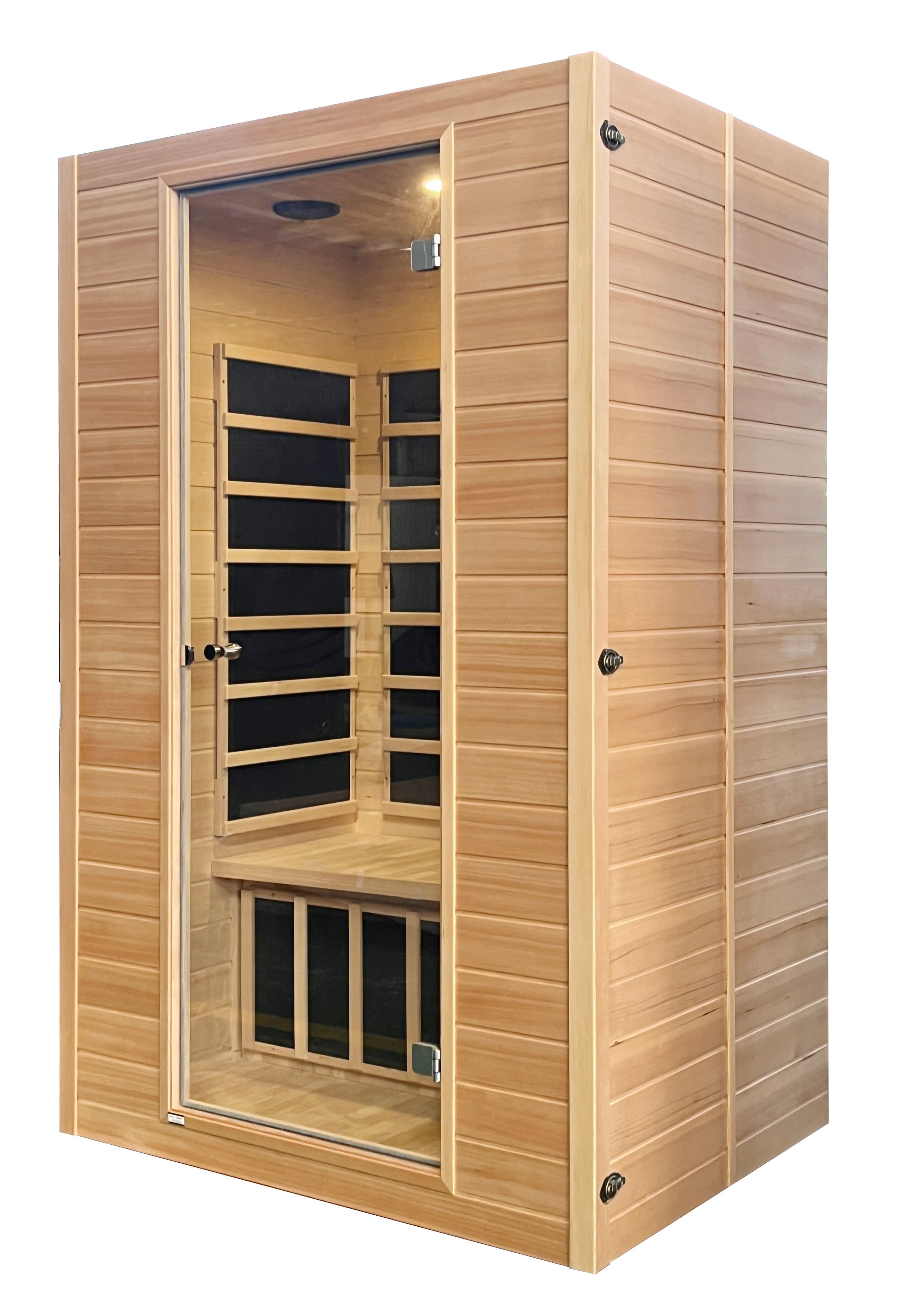 Blisspod, Vienna, Far Infrared Sauna Canadian Hemlock Very Low EMF Sauna, 7 Heaters – 3 Persons 