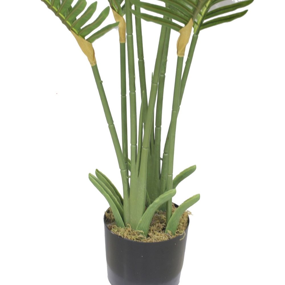 Pijao Artificial Hawaii Kwai Palm Tree Potted Plant 4' 