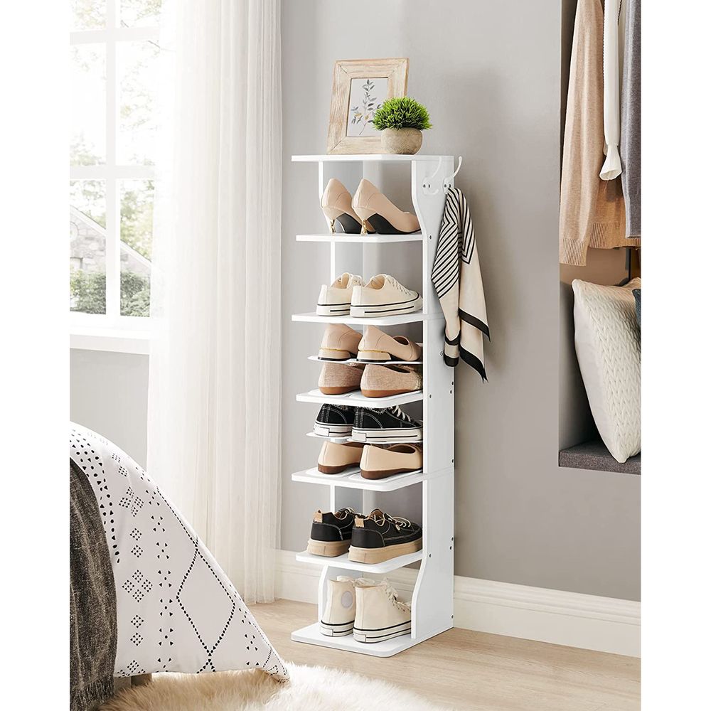 VASAGLE 6 Tier Slim Shoe Storage Rack 