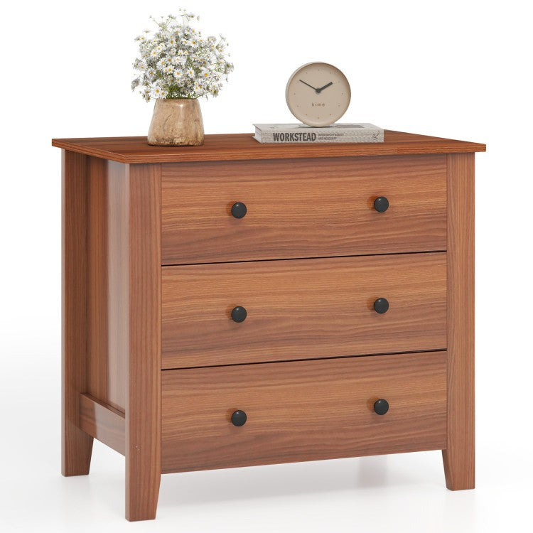 3-Piece Bedroom Furniture Set with 3-Drawer Dresser, Accent Chair & Convertible Futon Sofa Bed