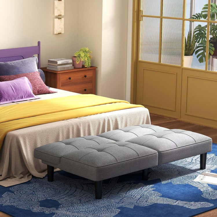 3-Piece Bedroom Furniture Set with 3-Drawer Dresser, Accent Chair & Convertible Futon Sofa Bed