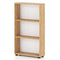 3-Tier Bookcase 42 inch Tall Book Shelf with Anti-Tipping Kit-Brown