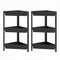 3-Tier Corner Shower Caddy 2-Pack with Detachable Design-Black