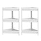3-Tier Corner Shower Caddy 2-Pack with Detachable Design-White