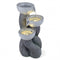 3-Tier Outdoor Water Fountain with LED Lights 18.5 Inch H for Patio Deck