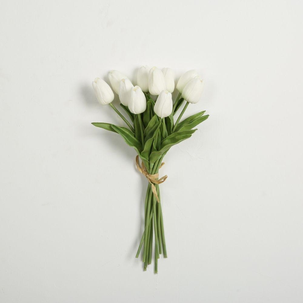 Nira Artificial 10Pcs Tulip Bouquet 13''X5'' 