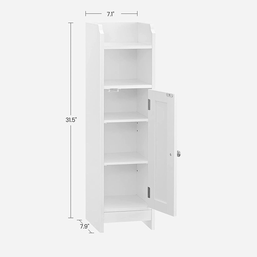 VASAGLE Small Bathroom Storage Corner Floor Cabinet 