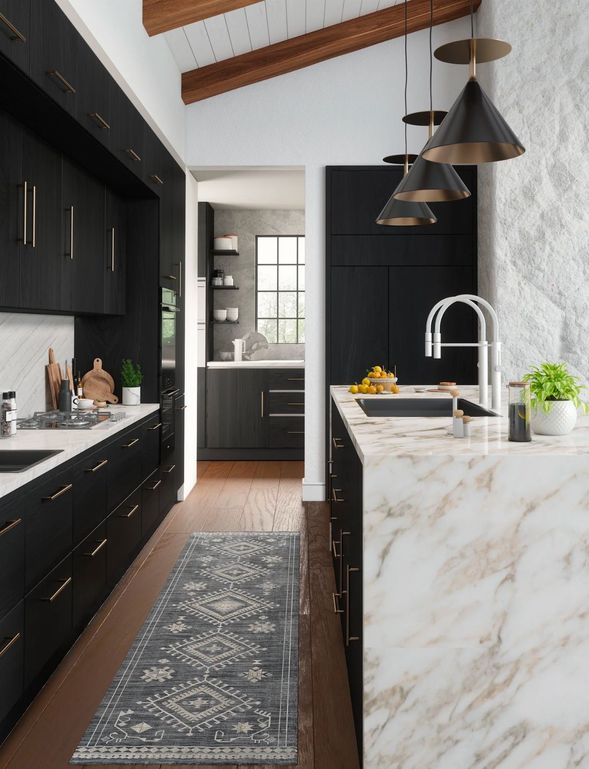 Khaleesi Black Yellow Sand Rug 