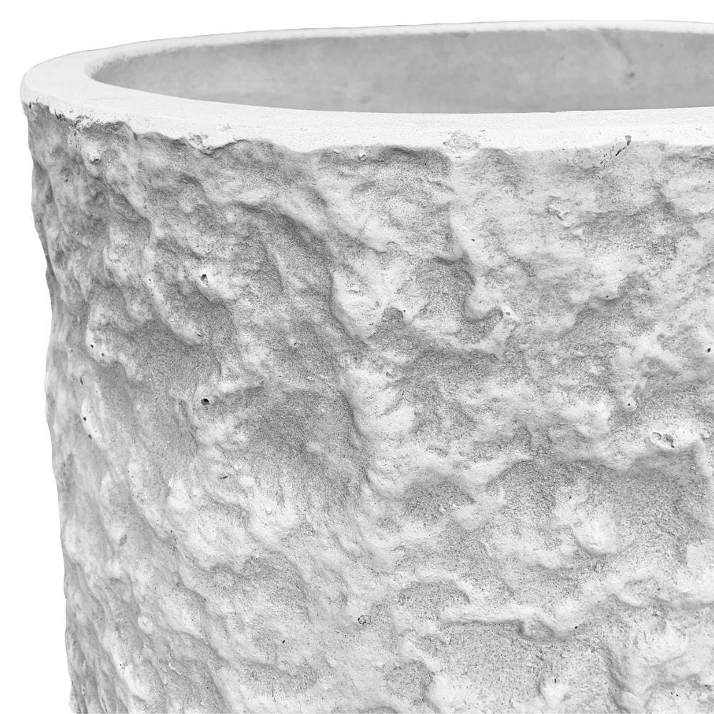 Vela Cement Rock Planter 14'' 