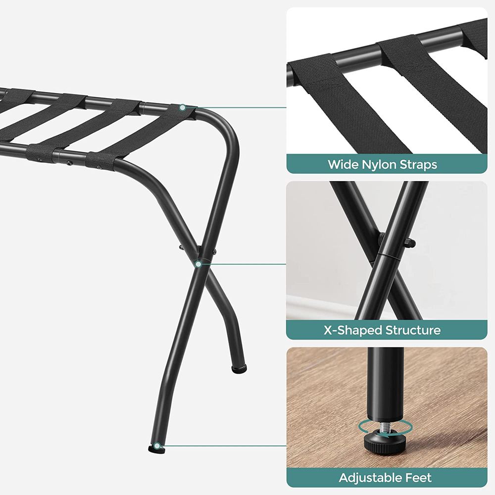 SONGMICS Foldable Luggage Rack for Guest Room 